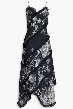 CHARO RUIZ IBIZA Ninay ruffled floral-print cotton-blend voile midi dress - - M