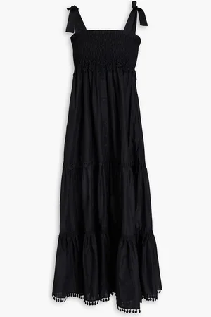 CHARO RUIZ IBIZA Delphinus tiered cotton-blend voile maxi dress - - XS