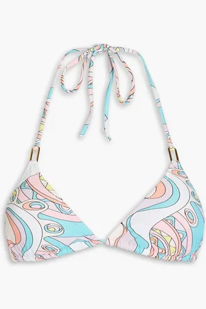 Melissa Odabash Cancun printed triangle bikini top - Pink - IT 38