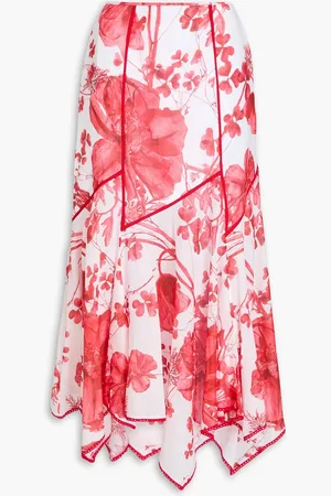 CHARO RUIZ IBIZA Nopy floral-print cotton-blend voile maxi skirt - - L