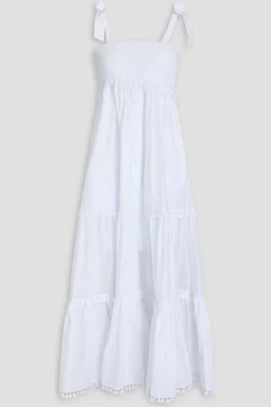 CHARO RUIZ IBIZA Delphinus tiered cotton-blend voile maxi dress - - S