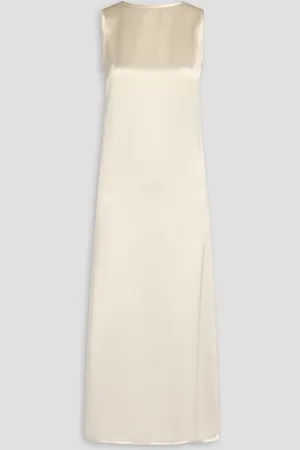 By Malene Birger Audette satin midi dress - White - DE 44
