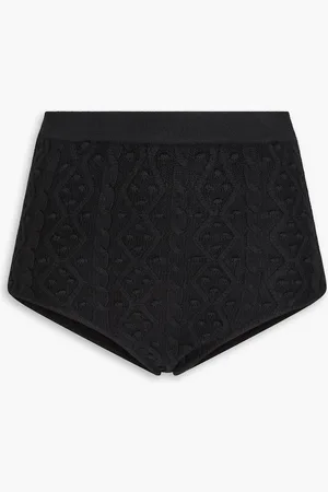 Loulou Studio Abelia cable-knit wool and cashmere-blend shorts - - L