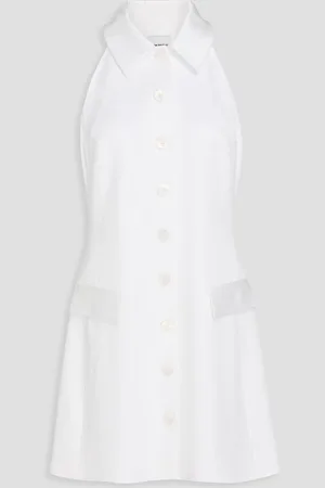 Claudie Pierlot Satin-crepe mini shirt dress - - FR 38