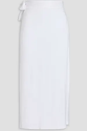 Melissa Odabash Ida jersey midi wrap skirt - - L