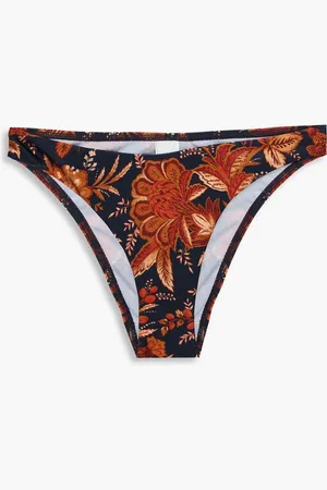 ZIMMERMANN Printed low-rise bikini briefs - Blue - 1
