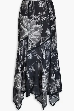 CHARO RUIZ IBIZA Nopy floral-print cotton-blend voile maxi skirt - Gray - M