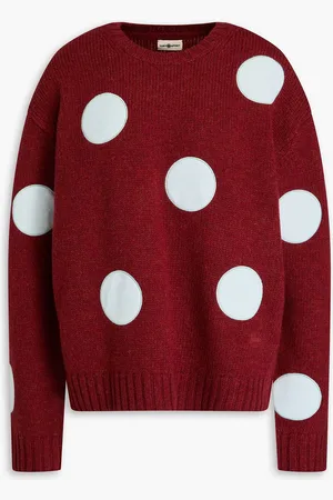 Tory Burch Polka-dot wool sweater - Red - S