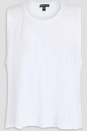 James Perse Slub cotton-jersey tank - - 1