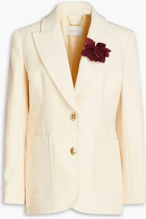 ZIMMERMANN Wool-blend blazer - White - 4