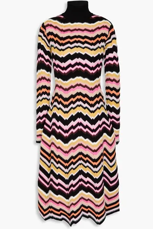 Missoni Intarsia turtleneck dress - - IT 46