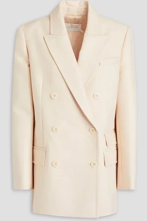 ZIMMERMANN Double-breasted wool-blend blazer - White - 2