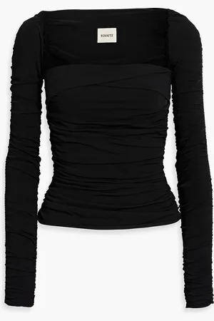 Khaite Tala ruched stretch-jersey top - - L