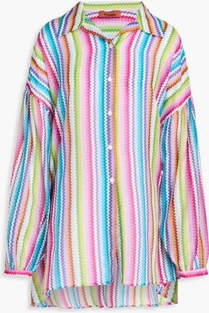 Missoni Oversized printed cotton and silk-blend shirt - - L