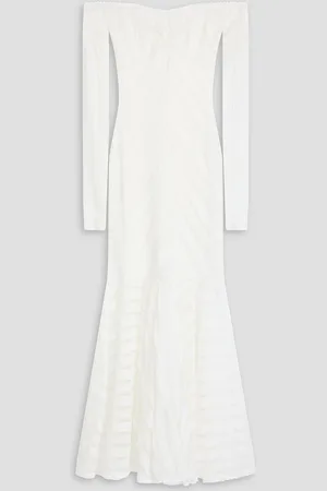 CHARO RUIZ IBIZA Souley off-the-shoulder stretch-lace maxi dress - - M