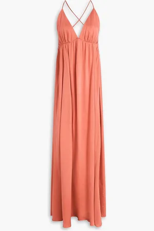 ZIMMERMANN Silk-satin maxi dress - Pink - 1