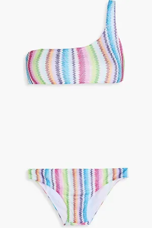 Missoni One-shoulder crochet-knit bikini - - IT 36