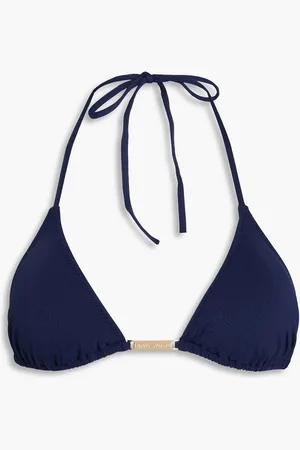 Melissa Odabash Andorra embellished triangle bikini top - Blue - IT 46