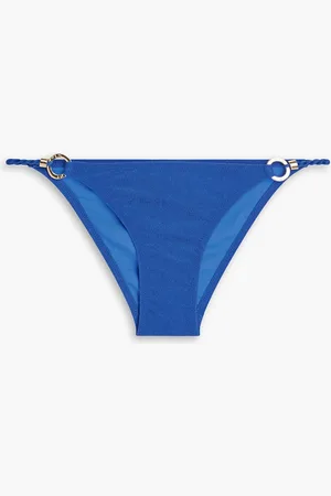 Heidi Klein Embellished low-rise bikini briefs - Blue - XL