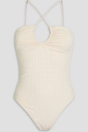 By Malene Birger Giabra cloqué swimsuit - White - L