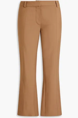 Marni Wool-crepe kick-flare pants - Brown - IT 44