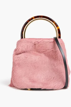 Marni Pannier calf hair bucket bag - Pink - OneSize