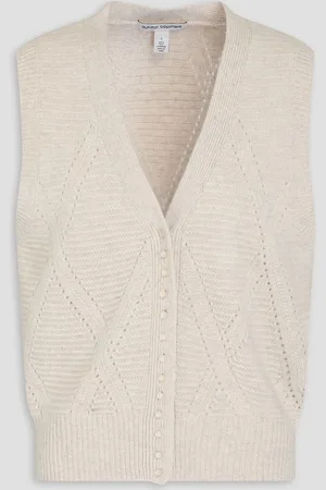 AUTUMN CASHMERE Cashmere vest - White - S