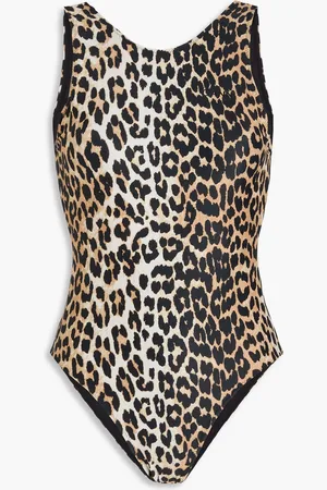 Ganni Leopard-print swimsuit - - DE 32