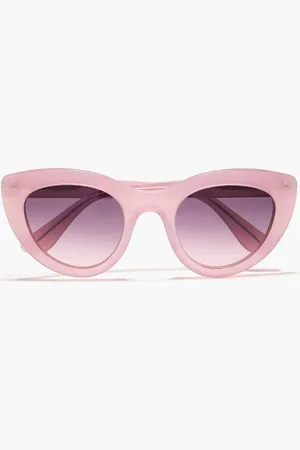 Ganni Cat-eye acetate sunglasses - Purple - OneSize