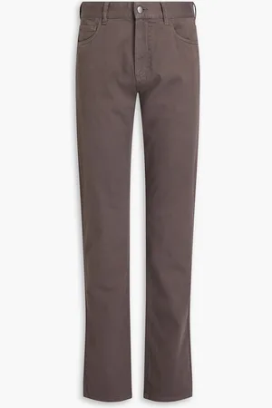 CANALI Cotton-blend twill pants - Neutral - IT 48