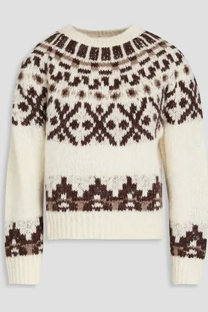 Frame Fair Isle alpaca-blend sweater - White - XL
