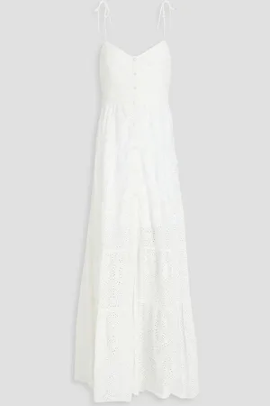 ALICE+OLIVIA Alice Olivia - Broderie anglaise cotton maxi dress - - US 6