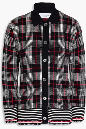 Thom Browne Checked wool cardigan - - IT 36