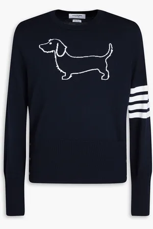 Thom Browne Hector intarsia wool sweater - Blue - 3