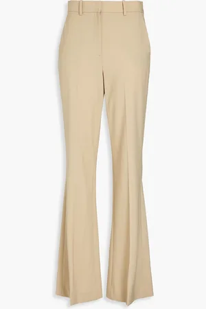 THEORY Demitria wool-blend wide-leg pants - Neutral - US 8