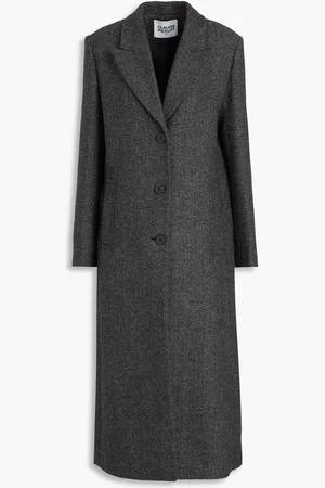 Claudie Pierlot Herringbone tweed coat - - FR 40