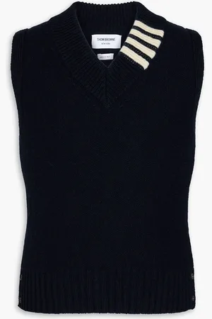 Thom Browne Wool and mohair-blend vest - Blue - 1
