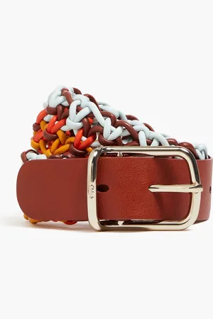 Chloé Macramé and leather belt - - M