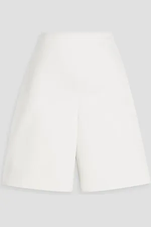 By Malene Birger Marrian duchesse-satin shorts - White - DE 40