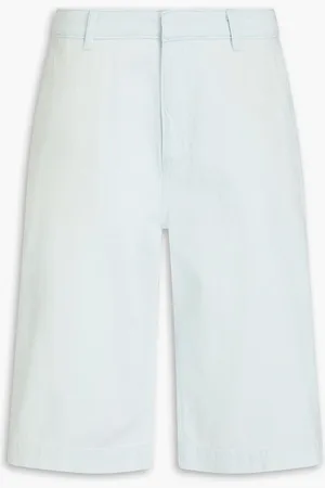 Vince Cotton-twill shorts - Blue - 27