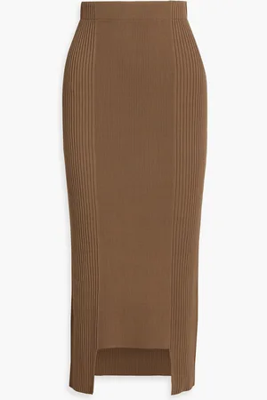 By Malene Birger Merine ribbed-knit maxi skirt - - L