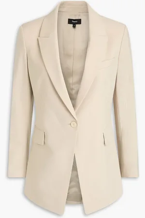 THEORY Etiennette wool-blend blazer - Neutral - US 4