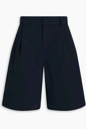 Vince Cotton-twill shorts - Blue - US 4