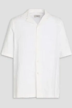 OFFICINE GENERALE Eren cotton-jacquard shirt - - XS