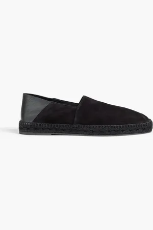 OFFICINE GENERALE Suede collapsible-heel espadrilles - - EU 41