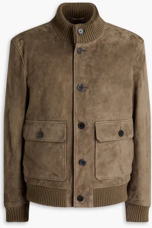 Frame Nubuck bomber jacket - Neutral - M