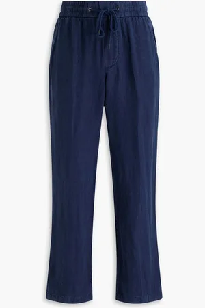 James Perse Linen drawstring pants - Blue - 3