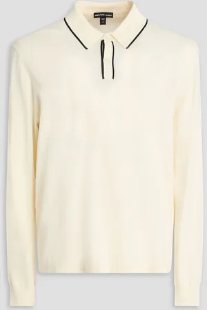 James Perse Cotton-blend polo sweater - White - 1