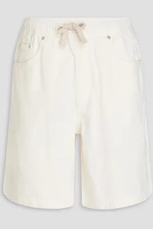 Frame Cotton drawstring chino shorts - White - S