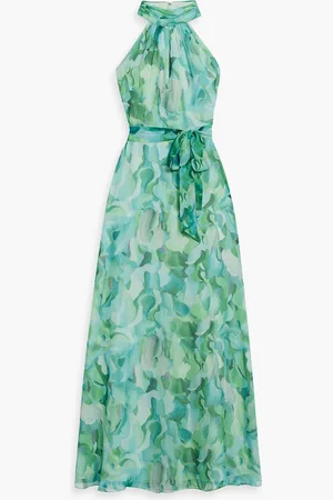 MIKAEL AGHAL Printed chiffon maxi dress - - US 2